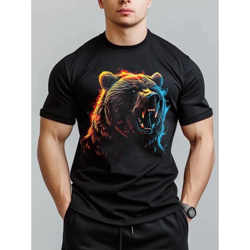 Animal Bear Men s T-Shirts Fashion Casual Personality Hip Hop Harajuku Streetwear 3D Printed Short Sleeve Tees Tops S
Animal Bear Men s T-Shirts Fashion Casual Personality Hip Hop Harajuku Streetwear 3D Printed Short Sleeve Tees Tops S