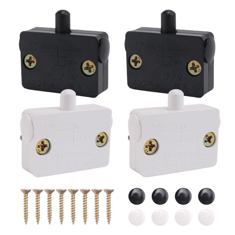 AEE4-4 Pcs Cabinet Door Switch Cabinet Lamp Switch Drawers Open On Close Door For 12V 24V 110V
AEE4-4 Pcs Cabinet Door Switch Cabinet Lamp Switch Drawers Open On Close Door For 12V 24V 110V