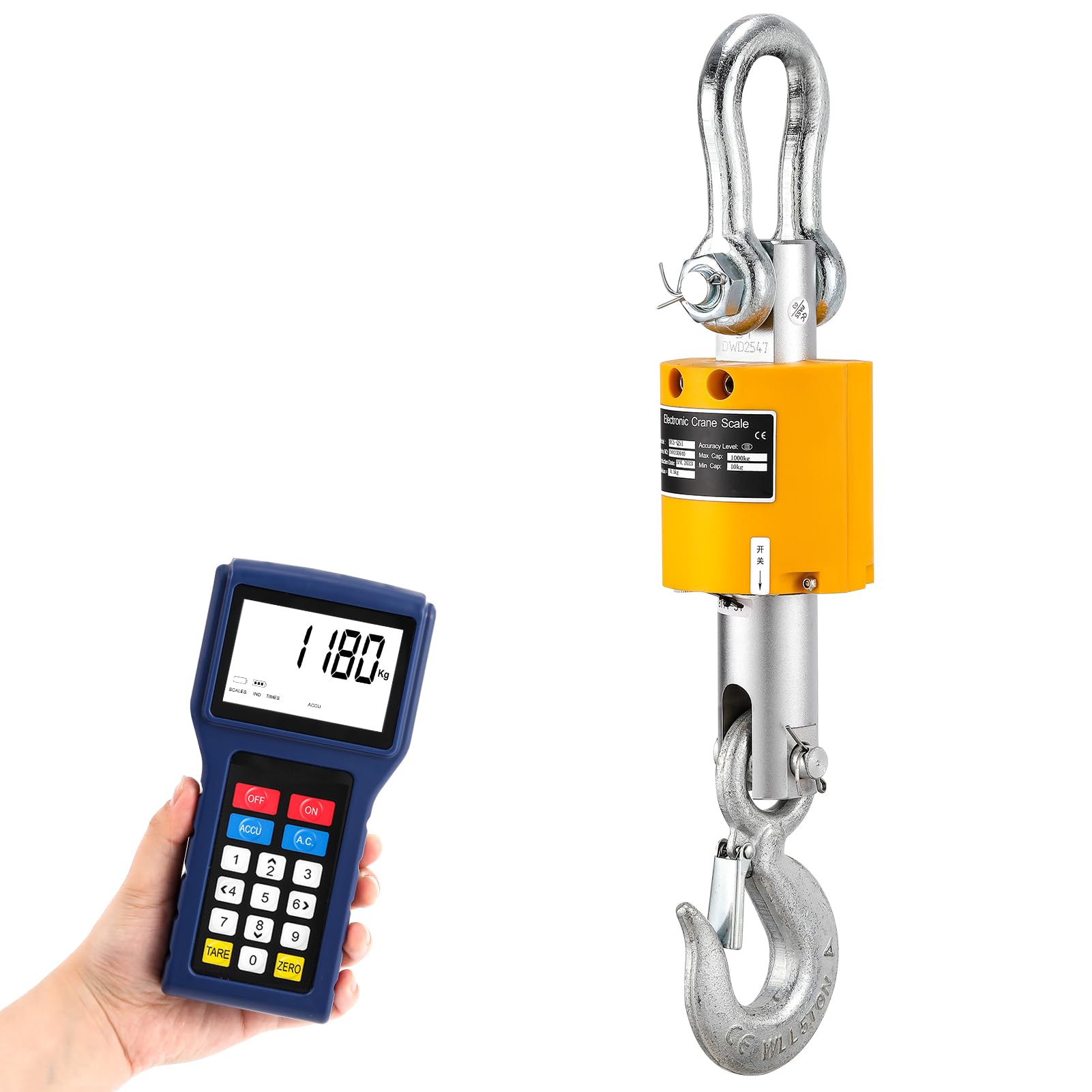 CGOLDENWALL High Precision Crane Electronic Suspension Weighing Scale Suspension with Wireless Remote Japanese Instruction Construction Suspension
CGOLDENWALL High Precision Crane Electronic Suspension Weighing Scale Suspension with Wireless Remote Japanese Instruction Construction Suspension