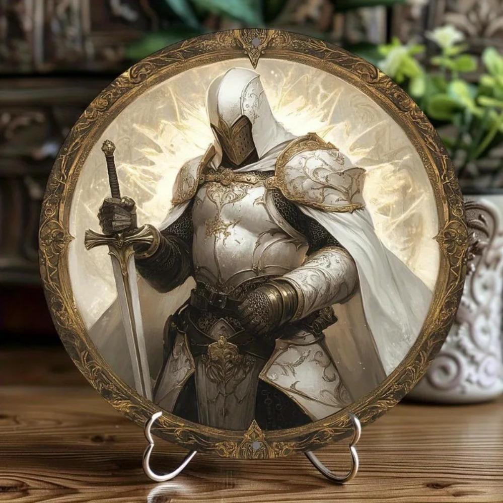 Medieval Knight Metal Wall Art Round Aluminum Sign for Home Bar Decor Gift білий
Medieval Knight Metal Wall Art Round Aluminum Sign for Home Bar Decor Gift білий