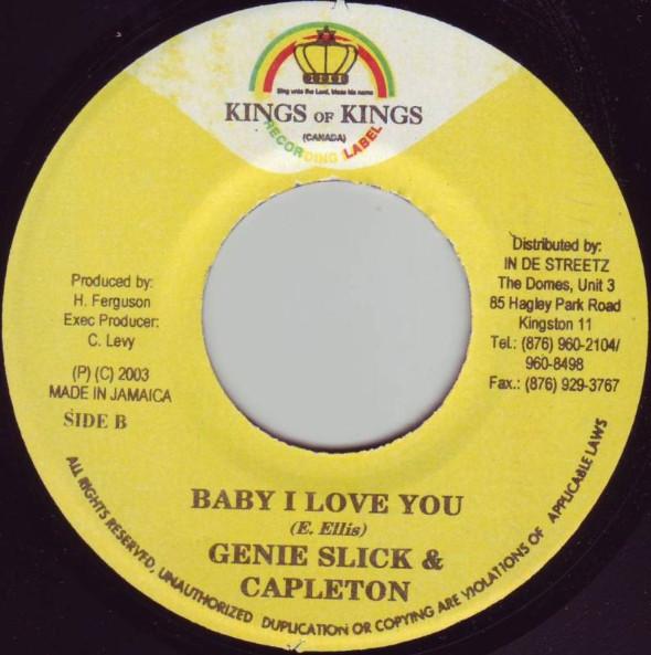 7inch Record CAPLETON GENIE SLICK Baby I Love U NONE Kings of Kings 2003 Jamaica Reggae Ska Dub Used
7inch Record CAPLETON GENIE SLICK Baby I Love U NONE Kings of Kings 2003 Jamaica Reggae Ska Dub Used