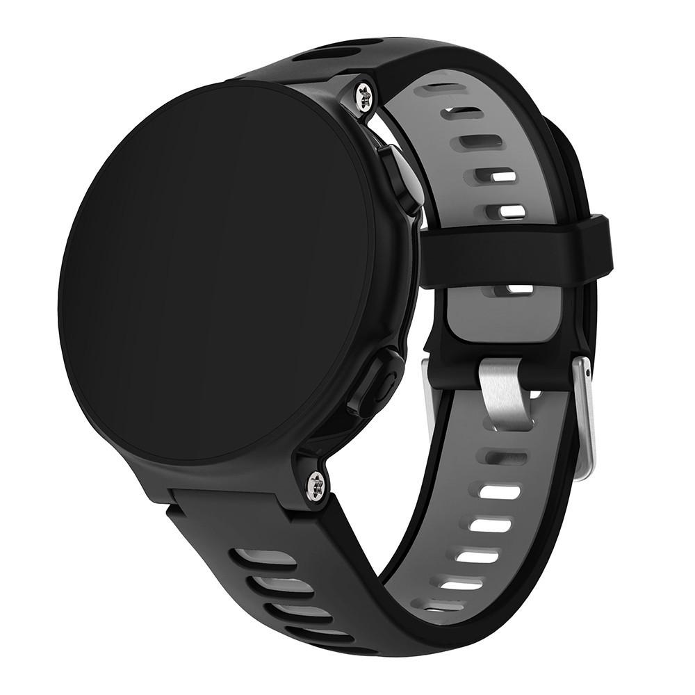 Two-tone Silicone Watch Band for Garmin Forerunner 220/230/235/620/630/F735XT,Adjustable Pin Buckle Wrist Strap Cyan/Black
Two-tone Silicone Watch Band for Garmin Forerunner 220/230/235/620/630/F735XT,Adjustable Pin Buckle Wrist Strap Cyan/Black