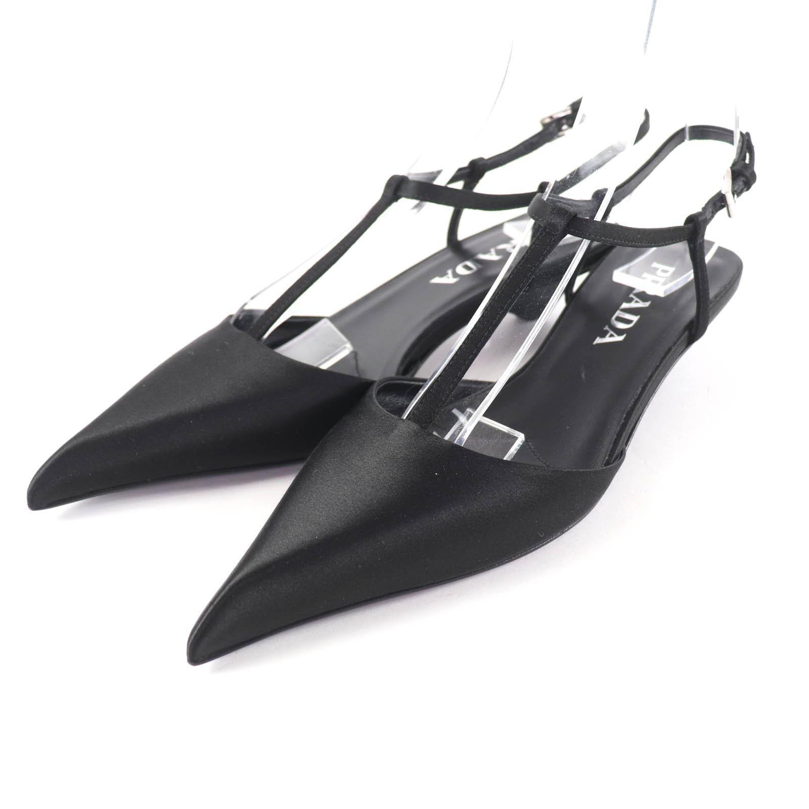 Pristine PRADA pumps Logo pointed-toe slingbacks black Women 34.5 1I535N Used
Pristine PRADA pumps Logo pointed-toe slingbacks black Women 34.5 1I535N Used