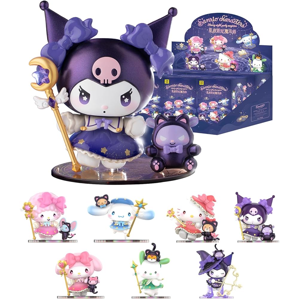 Top Toy Sanrio Characters Starry Night Party Series Assorted Box 6 Pieces Gachapon Blind Box Figures PVC Premium Toys
Top Toy Sanrio Characters Starry Night Party Series Assorted Box 6 Pieces Gachapon Blind Box Figures PVC Premium Toys