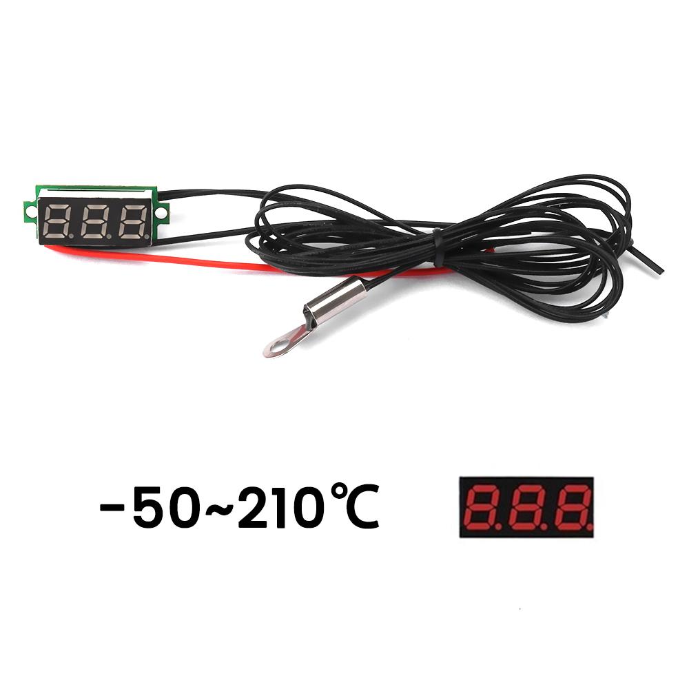 0.28 LED Digital Thermometer NTC Waterproof Probe -50~210 °C/-58~410°F DC4~28V with 1m 100K NTC Sensor LED Display червоний
0.28 LED Digital Thermometer NTC Waterproof Probe -50~210 °C/-58~410°F DC4~28V with 1m 100K NTC Sensor LED Display червоний