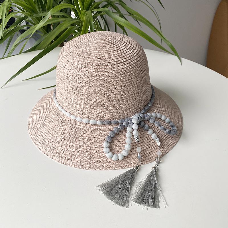 Универсальный стиль шляпы Соломенная плетеная Элегантная цепочка Женская шляпа Кепки Солнцезащитная розовый
Универсальный стиль шляпы Соломенная плетеная Элегантная цепочка Женская шляпа Кепки Солнцезащитная розовый