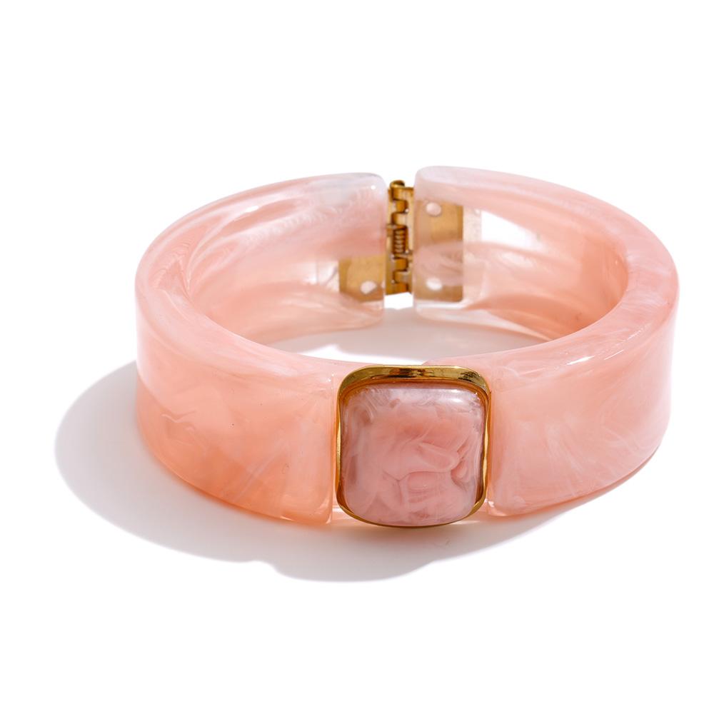 Yhpup 63mm Waterproof Resin Acrylic Fashion Bracelet Bangle 2026 Light Color Summer Stainless Steel Statement Jewelry Accessory
Yhpup 63mm Waterproof Resin Acrylic Fashion Bracelet Bangle 2026 Light Color Summer Stainless Steel Statement Jewelry Accessory