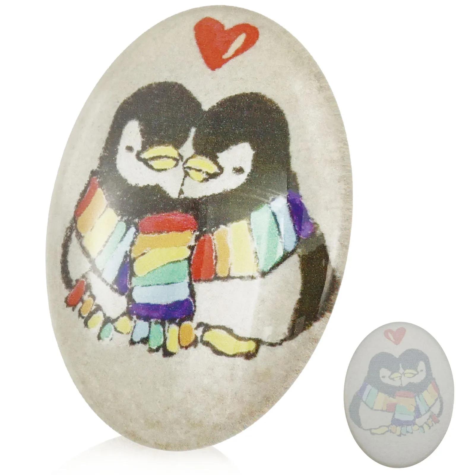 Cute Hand Painted Penguin Pebbles Lovers Couples Anniversary Gifts Exquisite Penguin Pebble Art Crafts Home Ornaments Presents
Cute Hand Painted Penguin Pebbles Lovers Couples Anniversary Gifts Exquisite Penguin Pebble Art Crafts Home Ornaments Presents