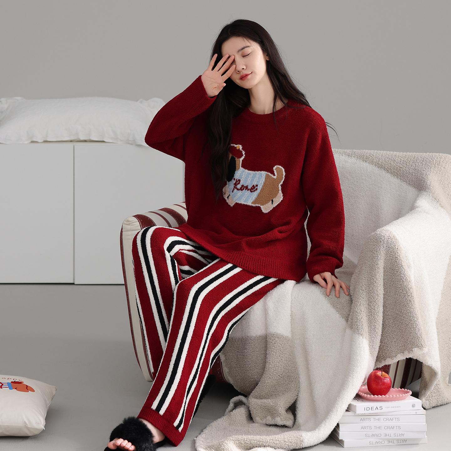 Half Fleece Pajamas Women S Autumn And Winter Thickened Long-Sleeved Thermal Casual Pullover Can Be Worn Outside Loungewear Coral Fleece Suit XL
Half Fleece Pajamas Women S Autumn And Winter Thickened Long-Sleeved Thermal Casual Pullover Can Be Worn Outside Loungewear Coral Fleece Suit XL