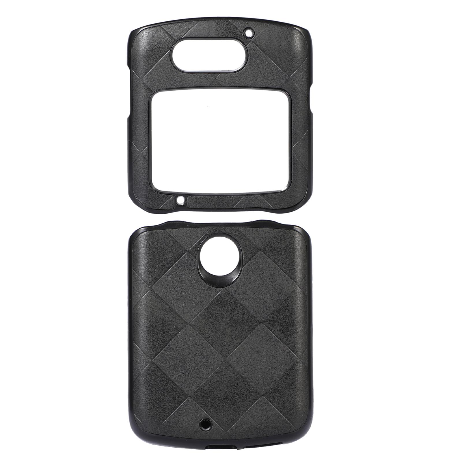 For Motorola Razr 5G Grid Texture PU Leather Coated Phone Case Hard PC+Soft TPU Protective Cover Black
For Motorola Razr 5G Grid Texture PU Leather Coated Phone Case Hard PC+Soft TPU Protective Cover Black