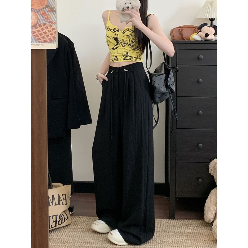 Kumikumi Свободный стиль Однотонные Брюки на кулиске Свободные Повседневные Женские Осенние С высокой талией На все случаи жизни Широкие брюки Прямые брюки Black XL
Kumikumi Свободный стиль Однотонные Брюки на кулиске Свободные Повседневные Женские Осенние С высокой талией На все случаи жизни Широкие брюки Прямые брюки Black XL