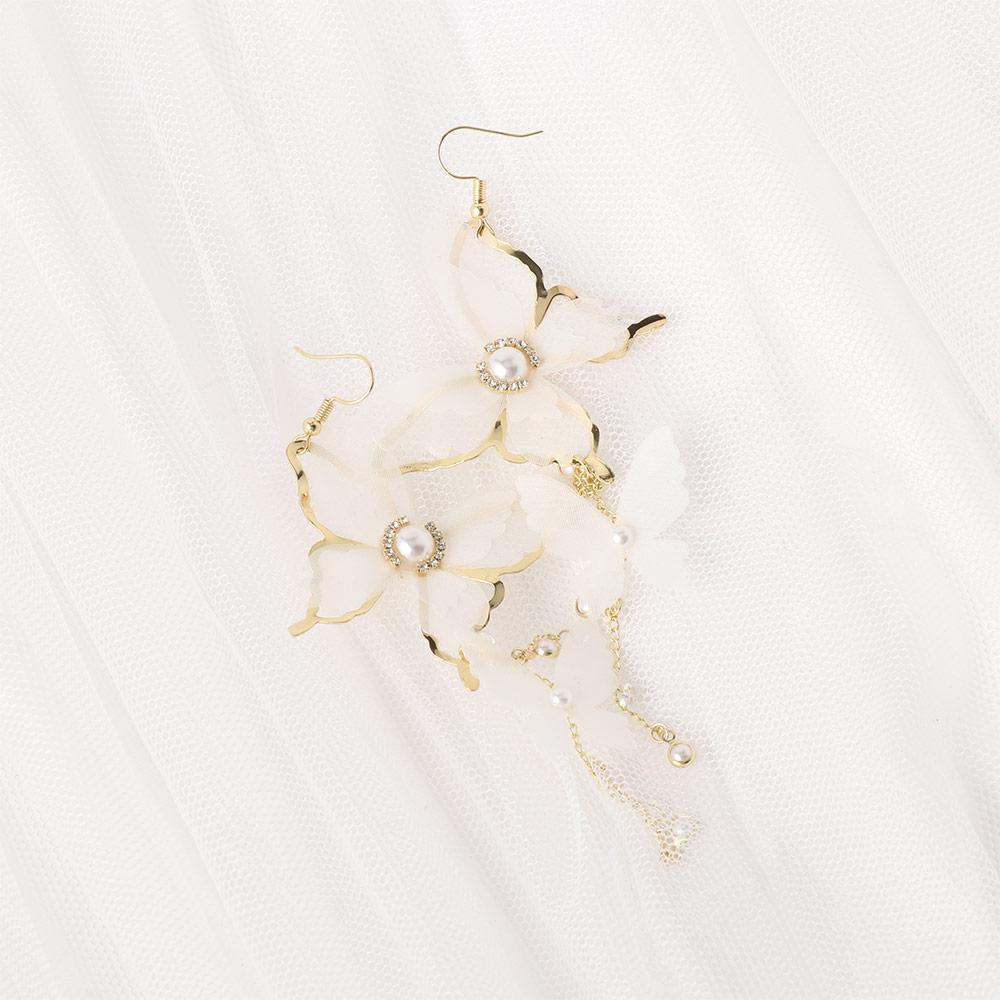 Geometric Temperament Lace Tassel Drop Earring Dangle Earrings Butterfly Stud Earring Chiffon
Geometric Temperament Lace Tassel Drop Earring Dangle Earrings Butterfly Stud Earring Chiffon