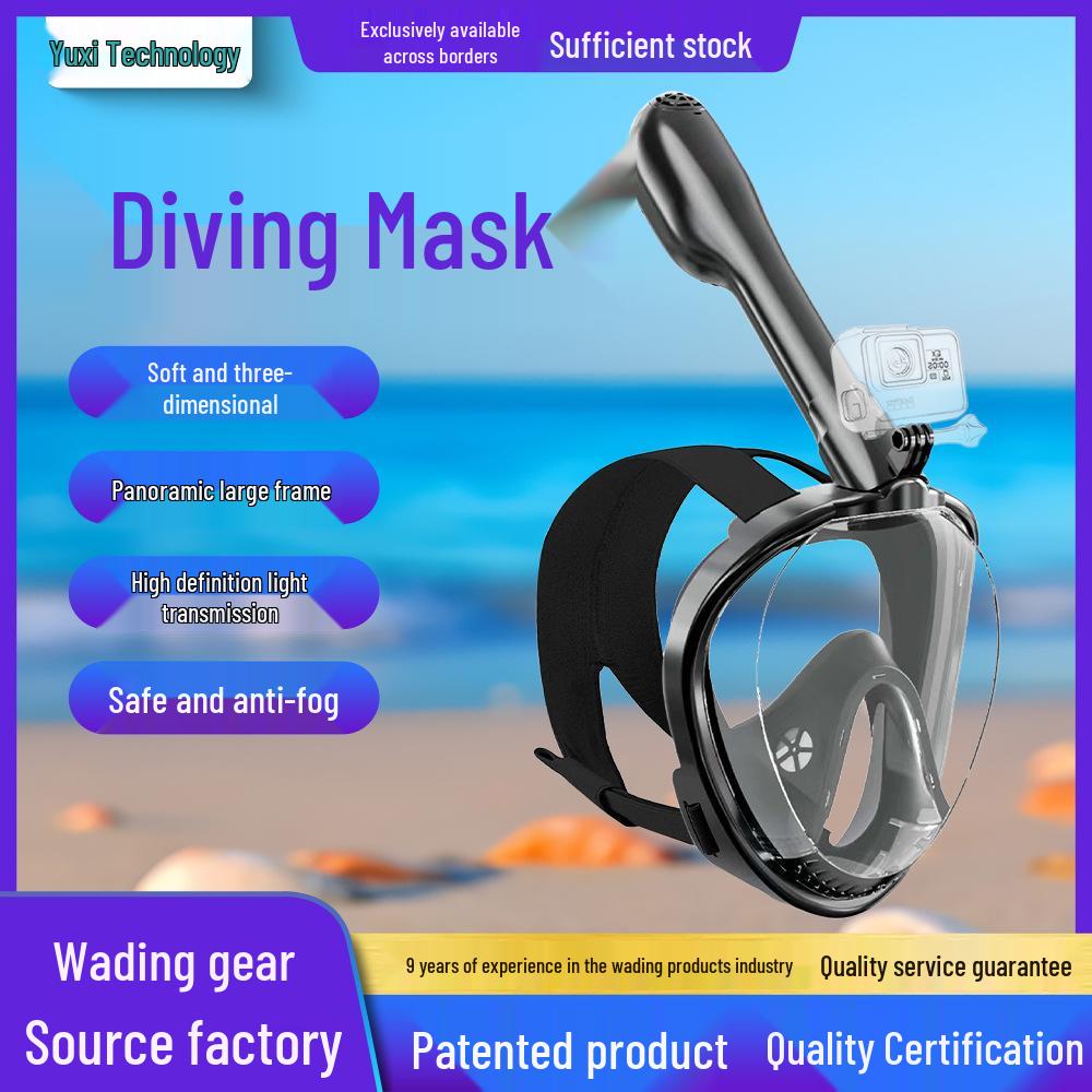 HD Dry Top Anti-Choking Snorkeling Mask with Soft Breath Tube L/XL Adult Large - Men чёрный
HD Dry Top Anti-Choking Snorkeling Mask with Soft Breath Tube L/XL Adult Large - Men чёрный