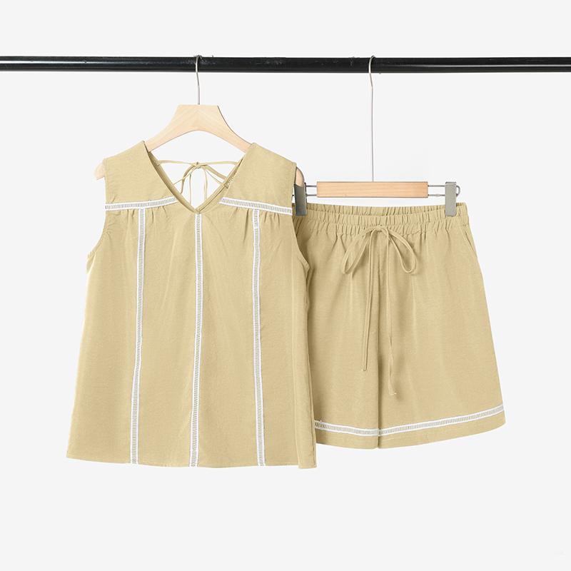 ZANZEA Женские майки без рукавов и шорты Летние костюмы-двойки 5XL абрикосовый
ZANZEA Женские майки без рукавов и шорты Летние костюмы-двойки 5XL абрикосовый