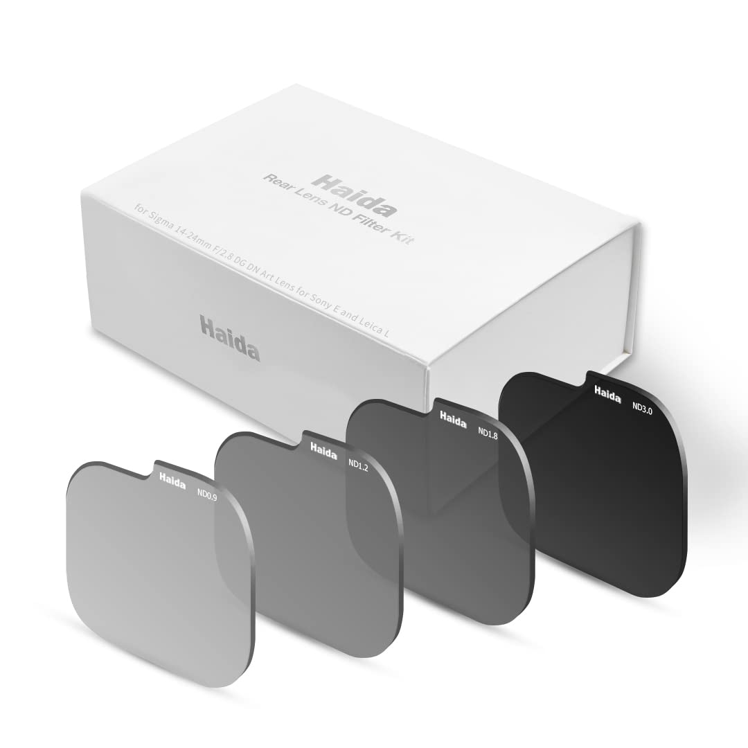 Haida Rear Lens ND Filter ND8 ND16 ND64 ND1000 Attenuation Filter Set Sigma DG DN Art for SONY 14-24mm F2.8 E/L
Haida Rear Lens ND Filter ND8 ND16 ND64 ND1000 Attenuation Filter Set Sigma DG DN Art for SONY 14-24mm F2.8 E/L
