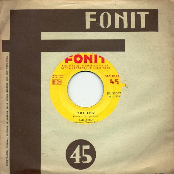 7-дюймовая пластинка EARL GRANT The End SP50082 Fonit 1958 Италия Джаз Б/у
7-дюймовая пластинка EARL GRANT The End SP50082 Fonit 1958 Италия Джаз Б/у