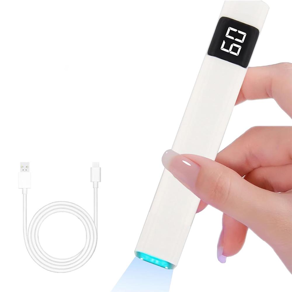 LINMANDA Handheld UV Light for Gel Nails Portable Mini LED Nail Dryer with LCD Screen With 3 Timer 3W Nail Lamp for Fast Curing білий
LINMANDA Handheld UV Light for Gel Nails Portable Mini LED Nail Dryer with LCD Screen With 3 Timer 3W Nail Lamp for Fast Curing білий