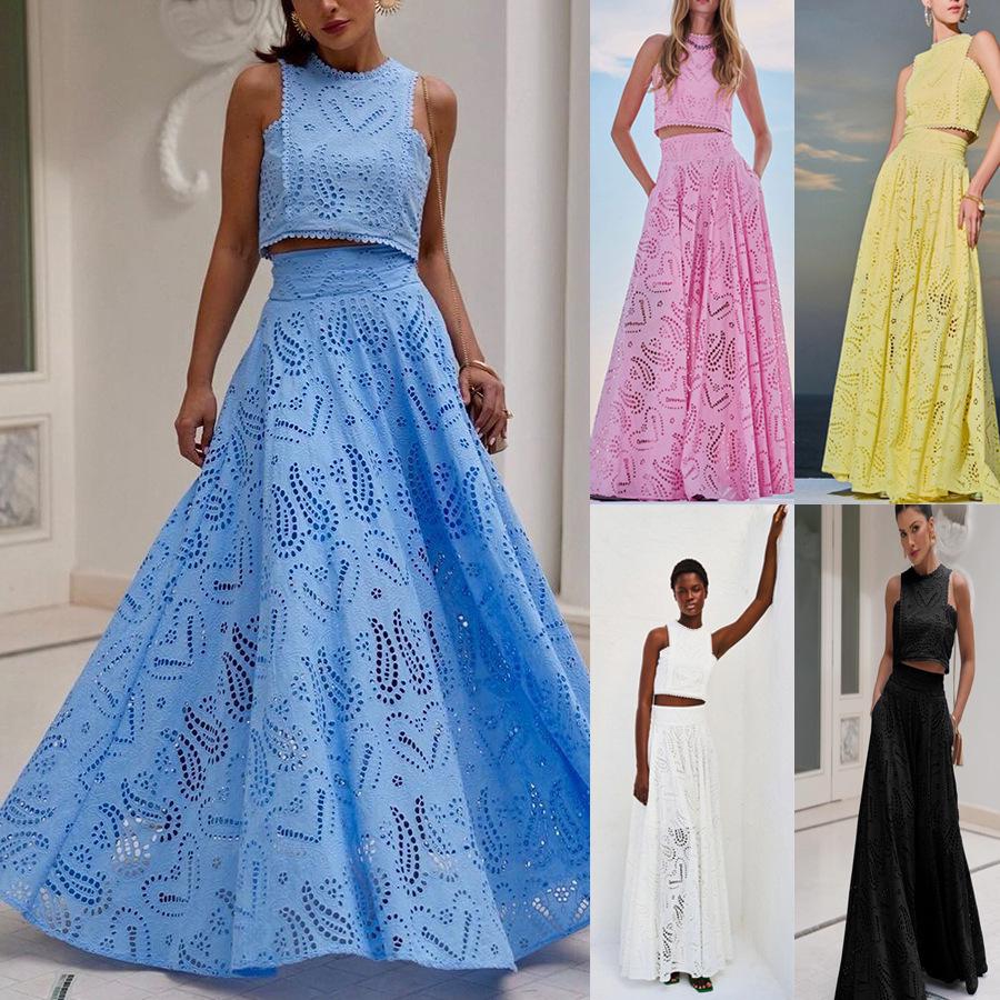 2024 Spring/Summer Women s Sleeveless Long Dress with Pockets: Casual Two-Piece Vacation Set Small
2024 Spring/Summer Women s Sleeveless Long Dress with Pockets: Casual Two-Piece Vacation Set Small