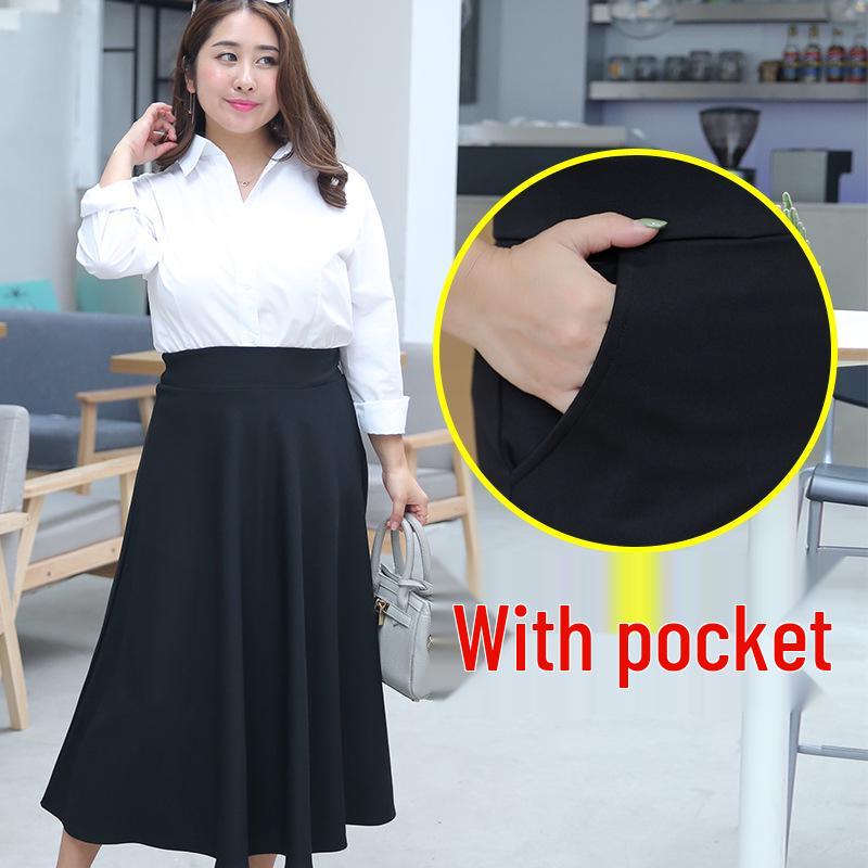 Plus Size High-Waisted A-Line Skirt for Fall/Winter, Slimming, Mid-Length, 2021 New, Suitable for 200 Jin and Above 4XL
Plus Size High-Waisted A-Line Skirt for Fall/Winter, Slimming, Mid-Length, 2021 New, Suitable for 200 Jin and Above 4XL