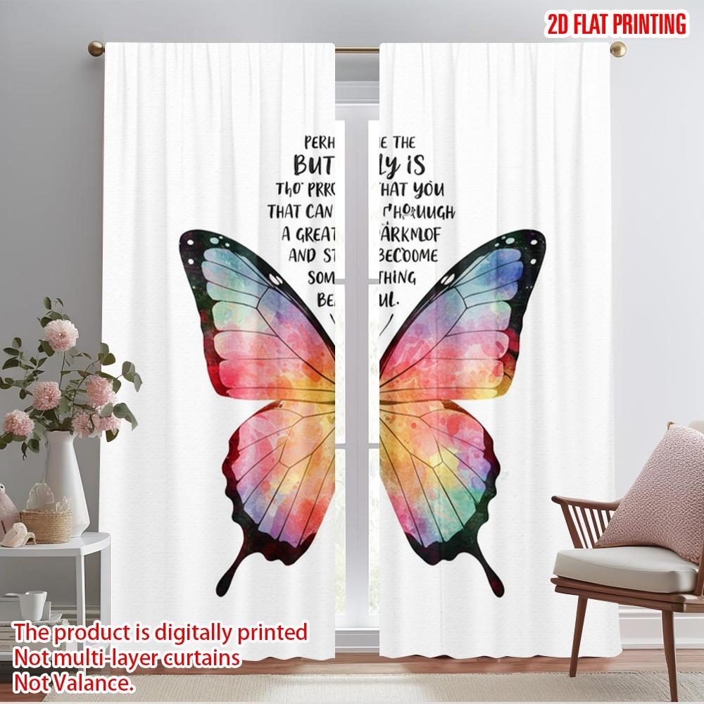 2pcs 2D flat printing Window Curtains Butterfly Watercolor Winged Beauty Fabric Without Electricity Family Party for Indoor 52.50×116.00 CM 2pcs
2pcs 2D flat printing Window Curtains Butterfly Watercolor Winged Beauty Fabric Without Electricity Family Party for Indoor 52.50×116.00 CM 2pcs