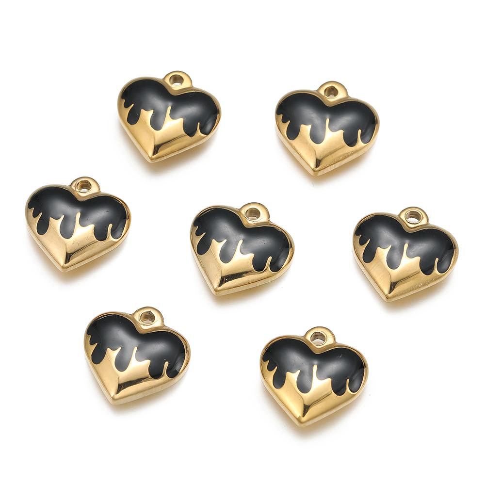 5pcs/Pack Stainless Steel Multicolor Love Heart Gold Pendants For Handmade DIY Bracelet Bangle Pendant Jewelry Accessories 5pcs
5pcs/Pack Stainless Steel Multicolor Love Heart Gold Pendants For Handmade DIY Bracelet Bangle Pendant Jewelry Accessories 5pcs