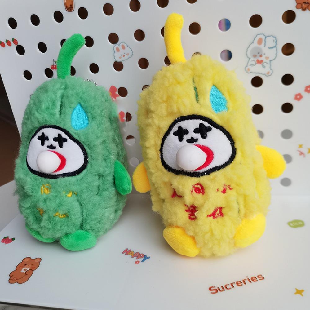 Fluffy Cute Bitter Gourd Pendant Spit Bubble Bitter Gourd Doll Keyring Decoration жёлтый
Fluffy Cute Bitter Gourd Pendant Spit Bubble Bitter Gourd Doll Keyring Decoration жёлтый
