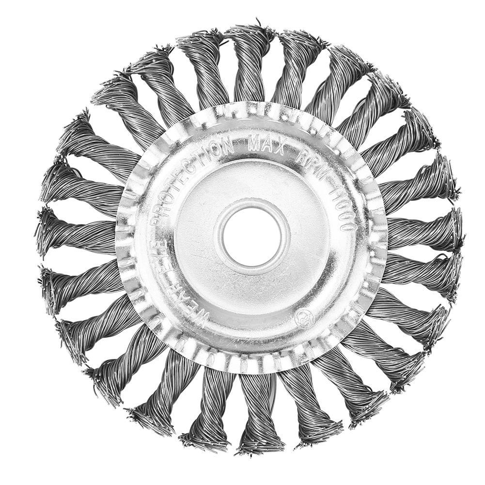 4/5inch Power Knot Wheel Brush Cleaning Polishing Wire GrassTrimmer Blades Steel Wire Trimmer Head Garden Power Tool Accessories
4/5inch Power Knot Wheel Brush Cleaning Polishing Wire GrassTrimmer Blades Steel Wire Trimmer Head Garden Power Tool Accessories