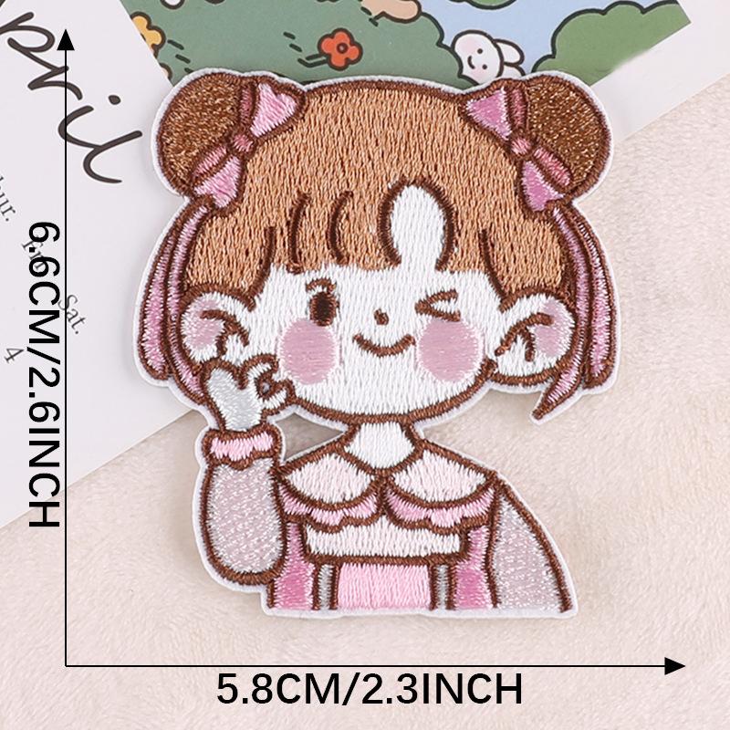 Симпатичная нашивка с вышивкой для девочек, модный аксессуар «сделай сам», нашивка, самоклеящиеся значки, нашивки для одежды, аппликация 5.8x6.6cm
Симпатичная нашивка с вышивкой для девочек, модный аксессуар «сделай сам», нашивка, самоклеящиеся значки, нашивки для одежды, аппликация 5.8x6.6cm