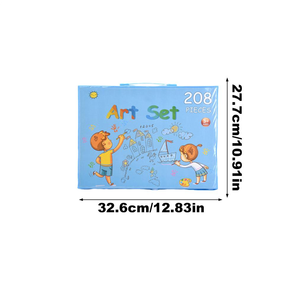 208 Pieces Coloring Crayons Painting Stationery Watercolor Drawing Set Kids Art Case Art Stationery Supplies For School синій
208 Pieces Coloring Crayons Painting Stationery Watercolor Drawing Set Kids Art Case Art Stationery Supplies For School синій