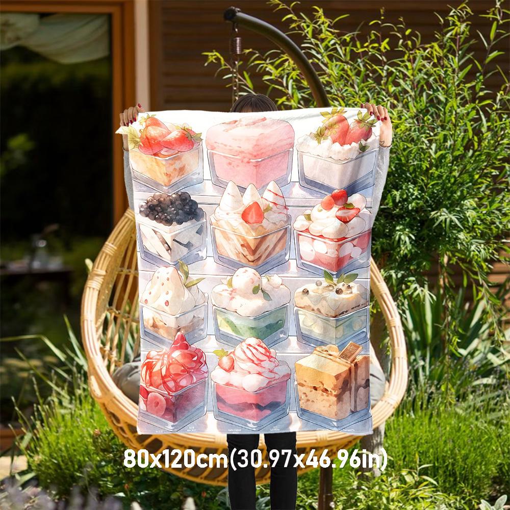 1pc dessert cake Outdoor Flannel Blanket Soft Warm All-Season Throw for Sofa Bed Car Camping Office, Cozy Gift Idea1238S 80x120cm(31x47inch)
1pc dessert cake Outdoor Flannel Blanket Soft Warm All-Season Throw for Sofa Bed Car Camping Office, Cozy Gift Idea1238S 80x120cm(31x47inch)