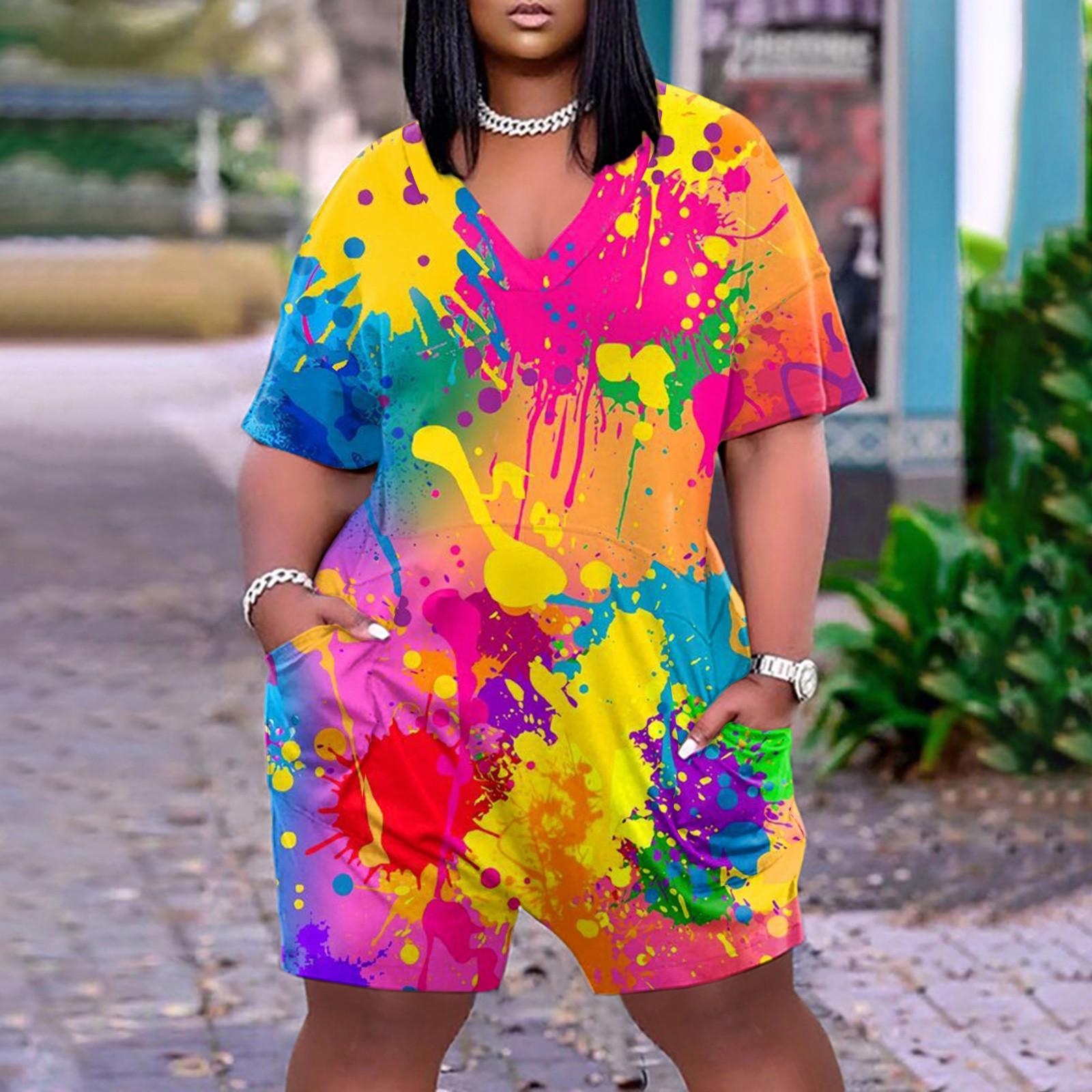 (Куниде) Летний плюс размер V-образным вырезом с коротким рукавом и карманом до колена, повседневный комбинезон с принтом для женщин XXXXL оранжевый
(Куниде) Летний плюс размер V-образным вырезом с коротким рукавом и карманом до колена, повседневный комбинезон с принтом для женщин XXXXL оранжевый