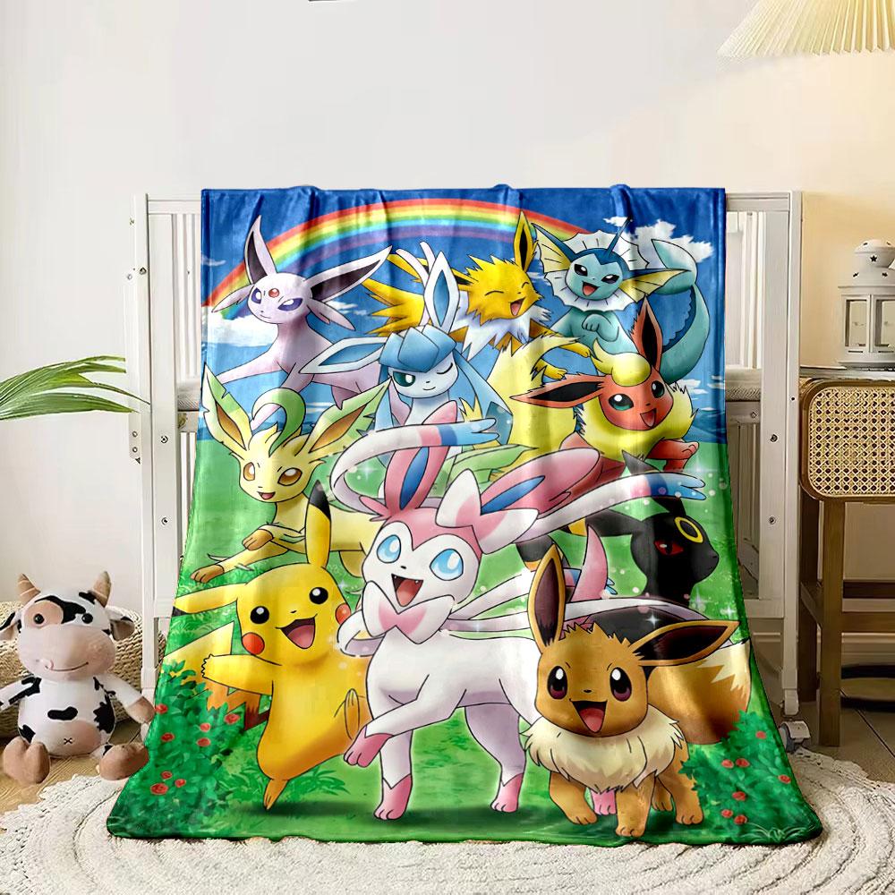 Colorful, cheerful Pokémon are gathered outdoors under a vibrant rainbow. for all seasons blanket lunch break throw gift 80cm x 120cm
Colorful, cheerful Pokémon are gathered outdoors under a vibrant rainbow. for all seasons blanket lunch break throw gift 80cm x 120cm