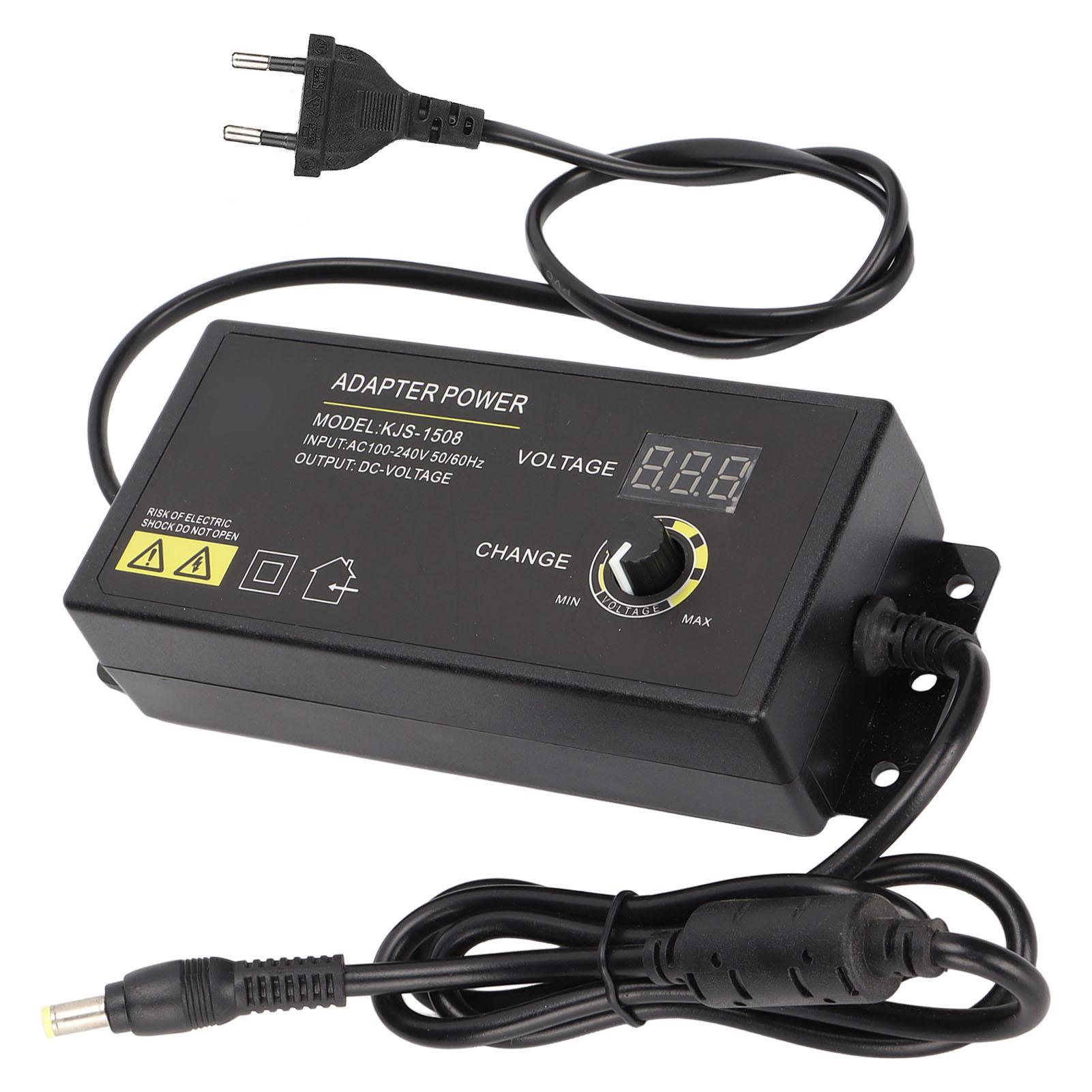 Адаптер живлення 120 Вт 5 А 3–24 В світлодіодний цифровий дисплей регульована напруга швидкісний блок живлення вилка ЄС EU Plug
Адаптер живлення 120 Вт 5 А 3–24 В світлодіодний цифровий дисплей регульована напруга швидкісний блок живлення вилка ЄС EU Plug