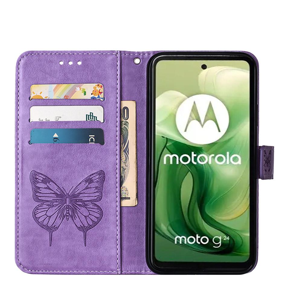 For Motorola Moto E14 4G/G04 4G/G04s 4G/G24 4G Wallet Case with Wrist Strap Butterfly Imprint Leather Phone Cover Blue
For Motorola Moto E14 4G/G04 4G/G04s 4G/G24 4G Wallet Case with Wrist Strap Butterfly Imprint Leather Phone Cover Blue