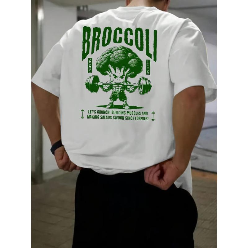 Men s Loose Fit Short Sleeve T-Shirt - Breathable Casual Summer Tee with Broccoli Graphic Print Slogan, Small Round Neck for Outdoor Activities 4XL білий
Men s Loose Fit Short Sleeve T-Shirt - Breathable Casual Summer Tee with Broccoli Graphic Print Slogan, Small Round Neck for Outdoor Activities 4XL білий
