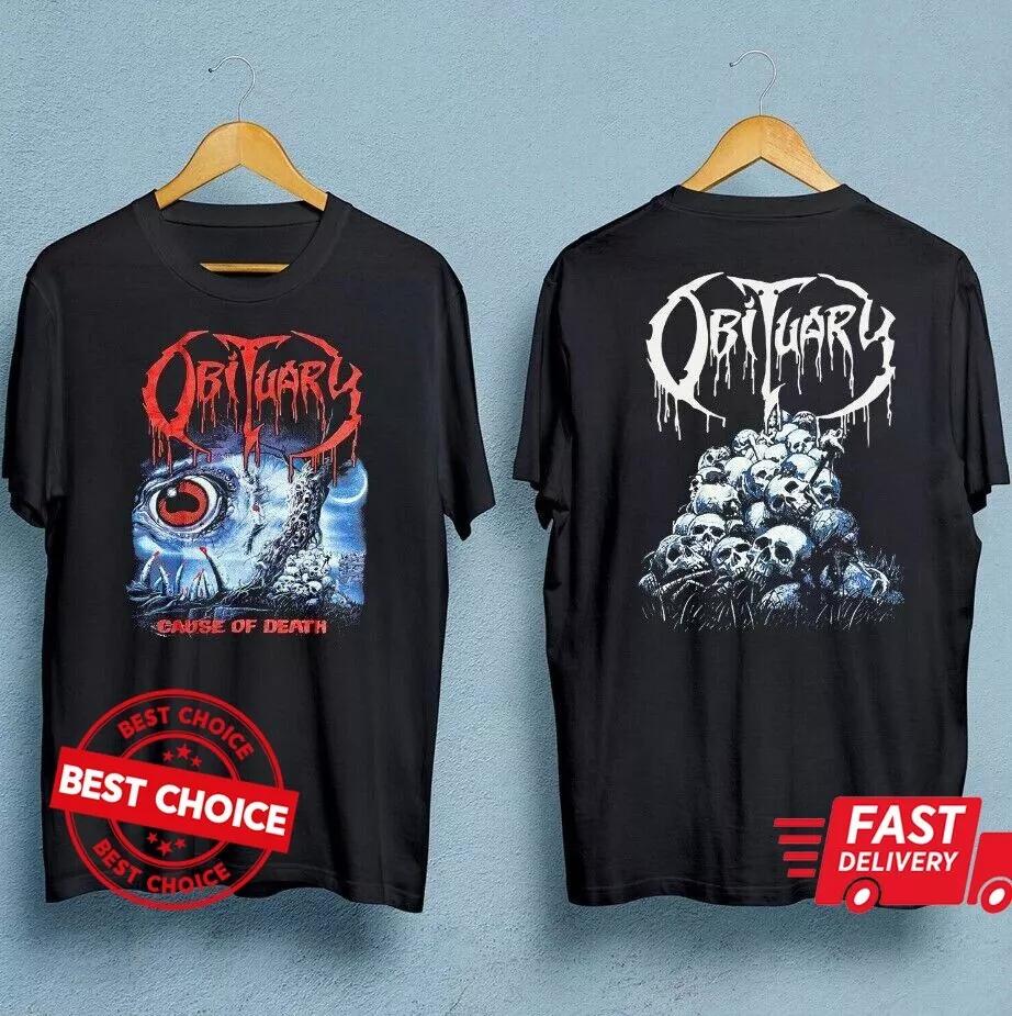 90s Obituary Band Cause of Death Men s Black T-Shirt Summer New Men s Women s Vintage Fashion Cotton Top 4XL
90s Obituary Band Cause of Death Men s Black T-Shirt Summer New Men s Women s Vintage Fashion Cotton Top 4XL