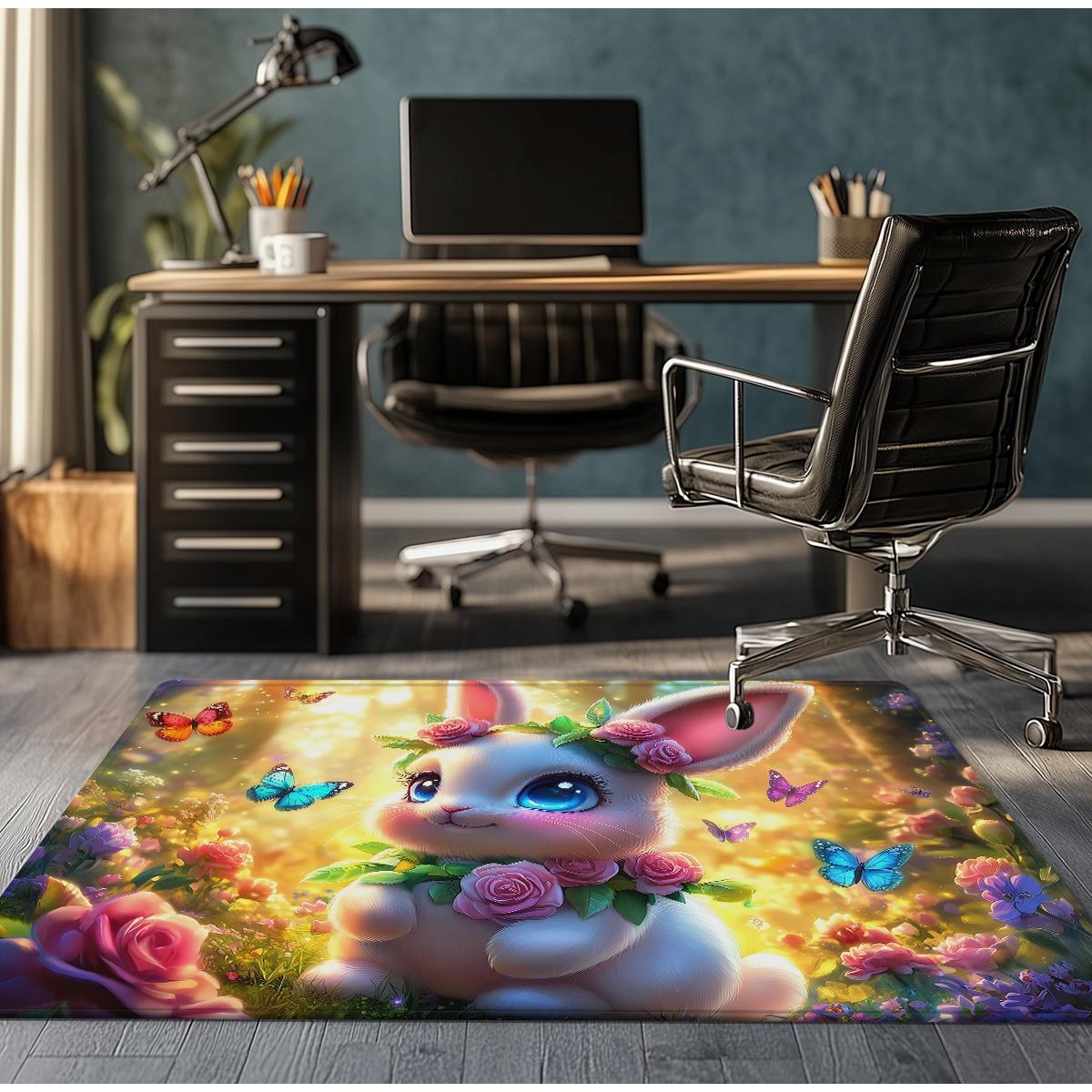Cute Bunny Flowers Butterflies Crystal Velvet Rug Pastel Spring Theme Kids Room Decor Baby Nursery Floor Mat Whimsical Art 60x90cm
Cute Bunny Flowers Butterflies Crystal Velvet Rug Pastel Spring Theme Kids Room Decor Baby Nursery Floor Mat Whimsical Art 60x90cm