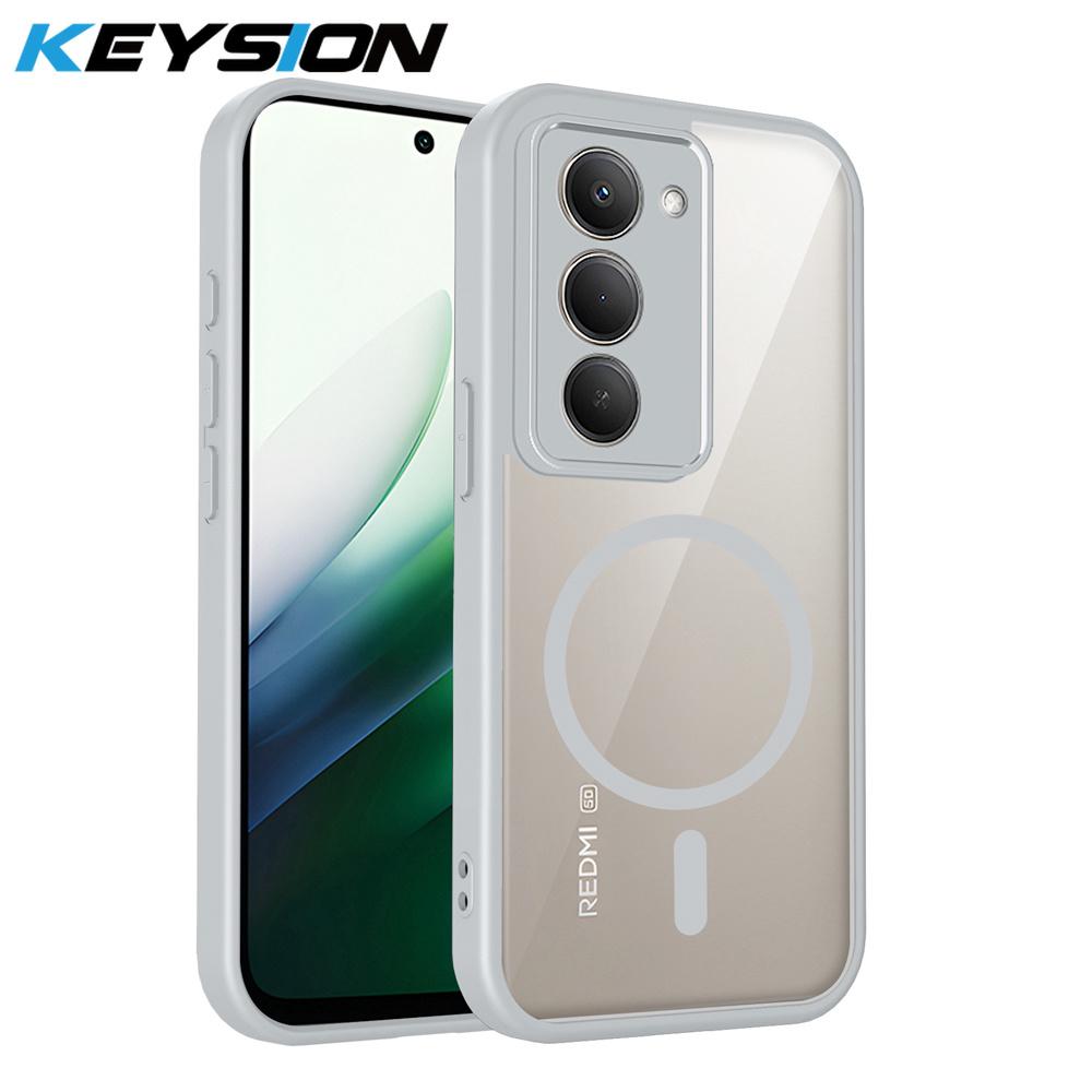 KEYSION Transparent Magnetic Phone Case for Redmi 15 5G 169.5mm Soft Silicone+PC HD Clear Shockproof Back Cover for Xiaomi Redmi 15 4G for Redmi 15 5G
KEYSION Transparent Magnetic Phone Case for Redmi 15 5G 169.5mm Soft Silicone+PC HD Clear Shockproof Back Cover for Xiaomi Redmi 15 4G for Redmi 15 5G