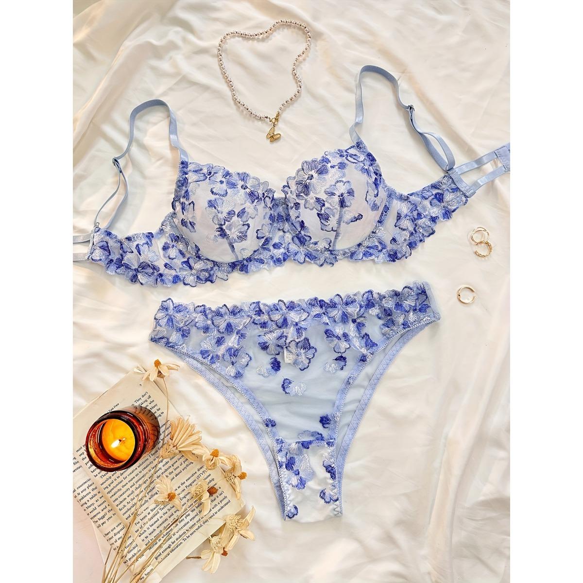 Осеннее новое французское цветочное вышитое перспективное многоцветное сексуальное женское сексуальное нижнее белье M небесно-голубой
Осеннее новое французское цветочное вышитое перспективное многоцветное сексуальное женское сексуальное нижнее белье M небесно-голубой