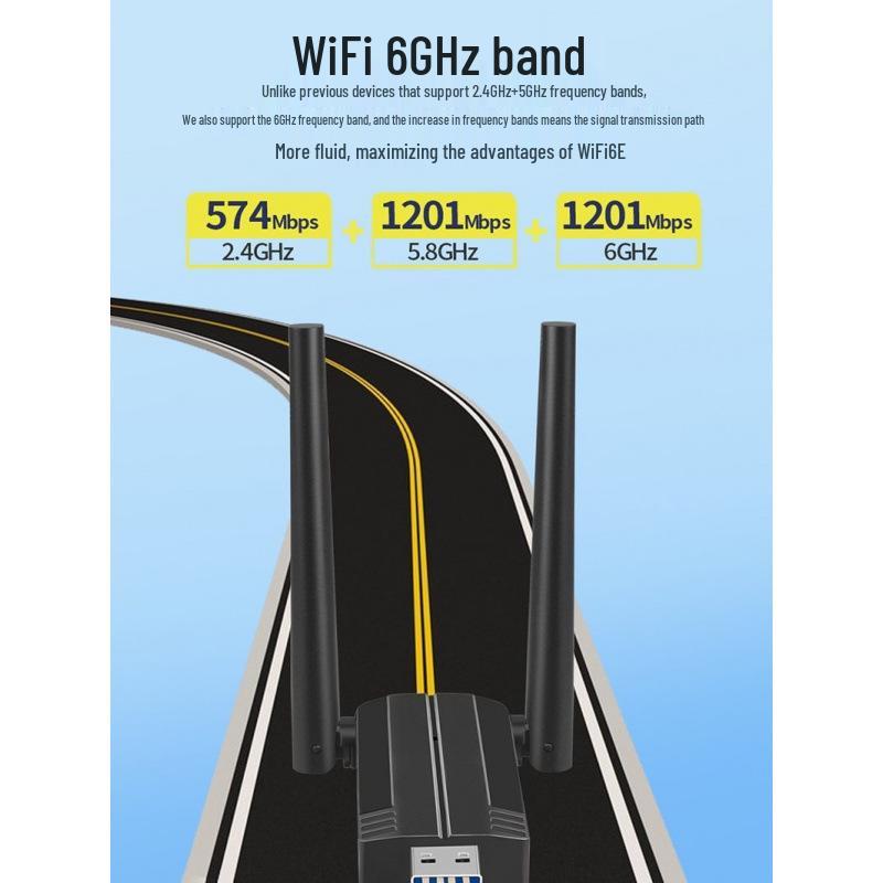 AX1800 5G Dual-Band USB 3.0 Wi-Fi 6 Gigabit Network Adapter - Driver-Free
AX1800 5G Dual-Band USB 3.0 Wi-Fi 6 Gigabit Network Adapter - Driver-Free