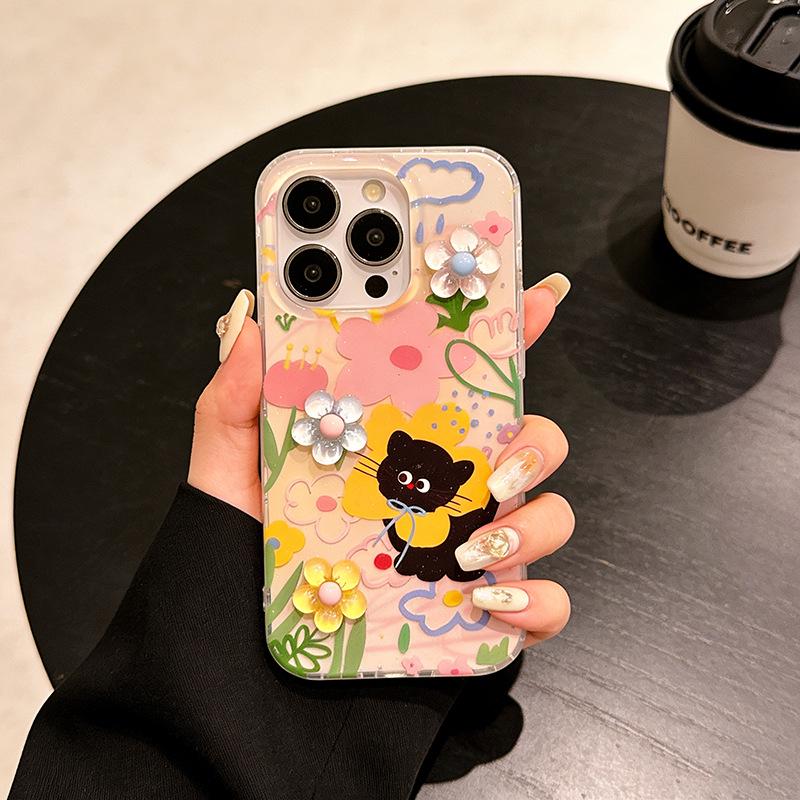 3D Dopamine Flower Cat iPhone Case for 16 Pro/17 Pro Max - Drop-Proof, Soft Cover iPhone 12 Pro Max
3D Dopamine Flower Cat iPhone Case for 16 Pro/17 Pro Max - Drop-Proof, Soft Cover iPhone 12 Pro Max