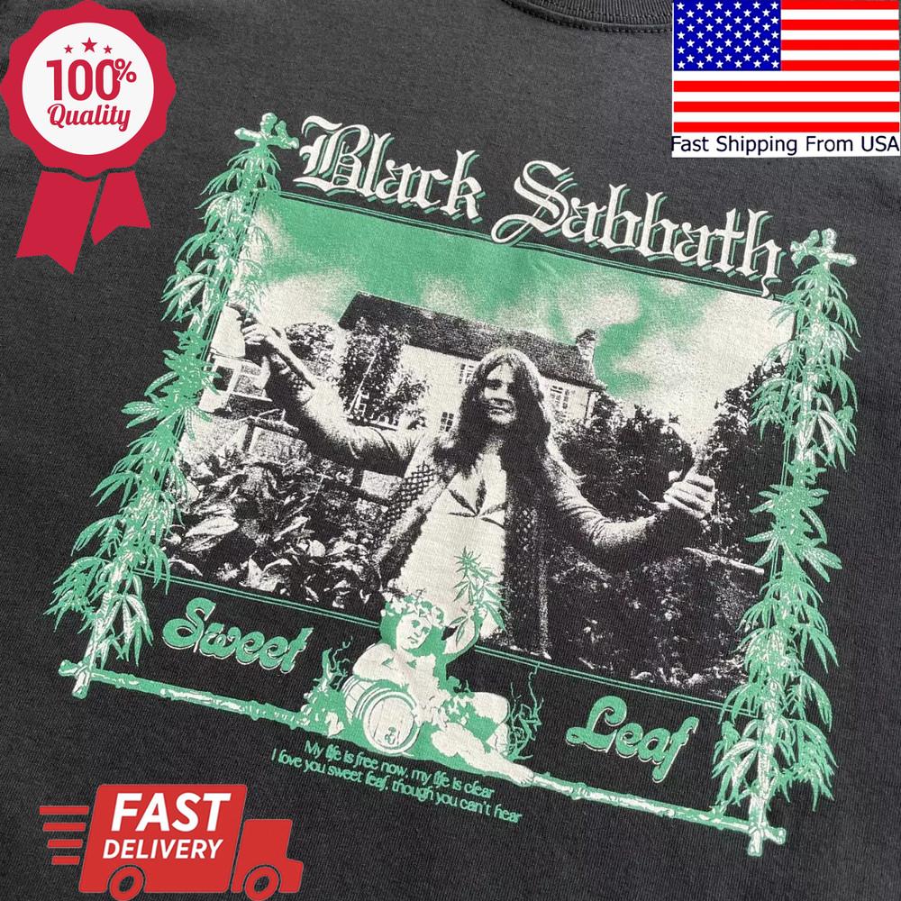 BLACK SABBATH - SWEET LEAF shirt Black Gift For Fan Shirt Unisex T-Shirt XL
BLACK SABBATH - SWEET LEAF shirt Black Gift For Fan Shirt Unisex T-Shirt XL