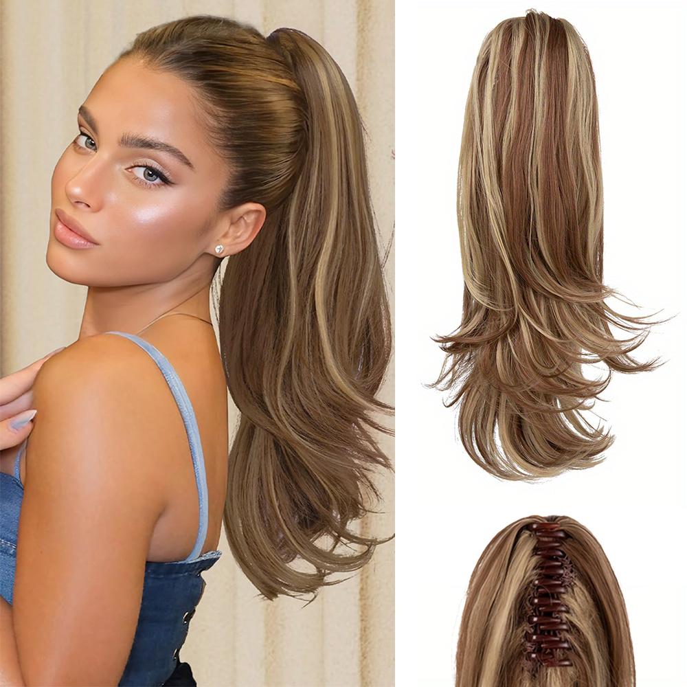MERISIHAIR Конский хвост с когтями, синтетический длинный волнистый хвост, накладные пряди, натуральный толстый хвост для женщин, повседневная одежда для вечеринок и косплея 35cm
MERISIHAIR Конский хвост с когтями, синтетический длинный волнистый хвост, накладные пряди, натуральный толстый хвост для женщин, повседневная одежда для вечеринок и косплея 35cm