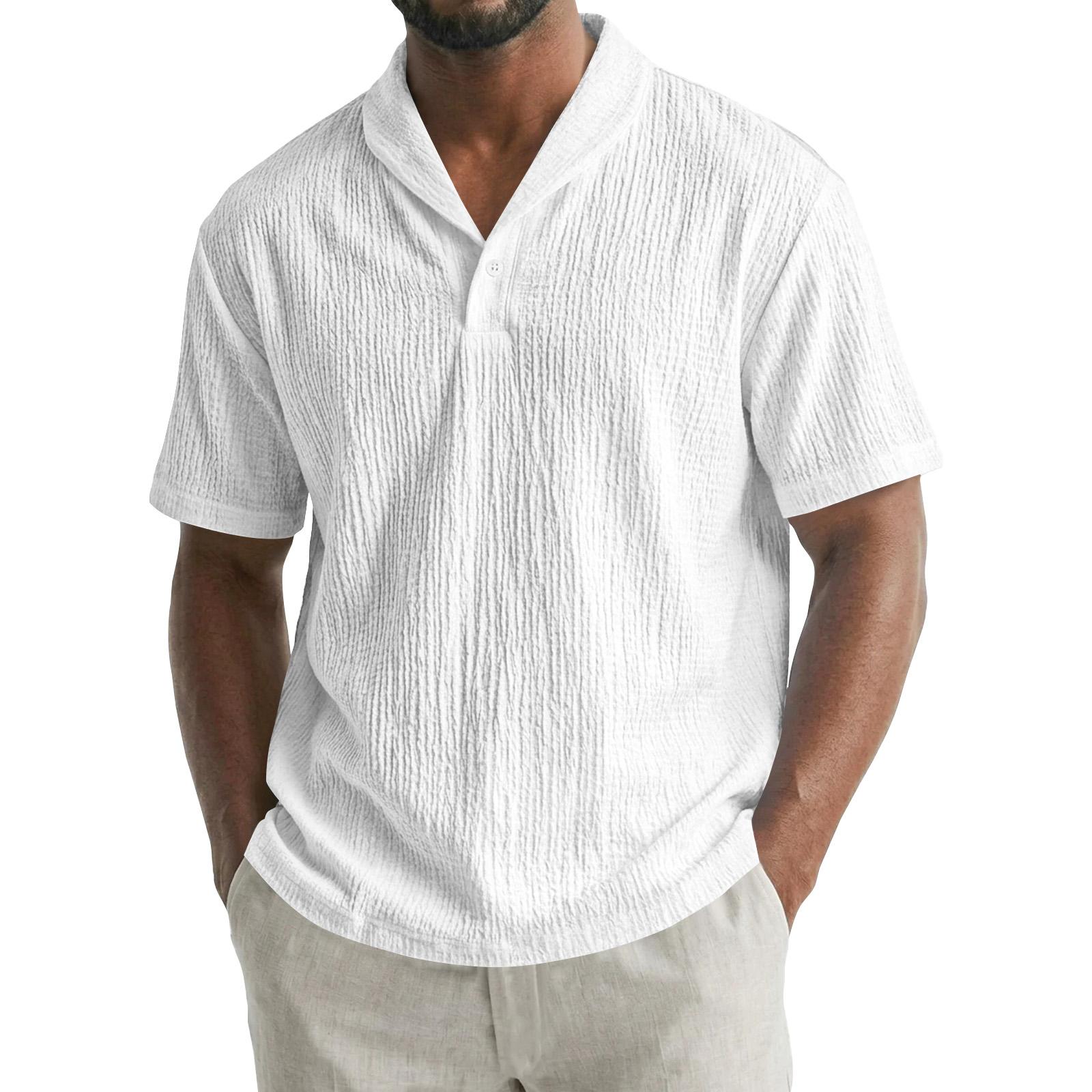 Men’s Short Sleeve Textured Polo Shirt Lightweight Pullover with Spread Collar Relaxed Fit for Everyday Wear XL білий
Men’s Short Sleeve Textured Polo Shirt Lightweight Pullover with Spread Collar Relaxed Fit for Everyday Wear XL білий