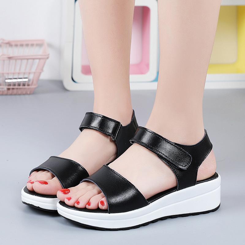 Summer black platform buckle sandals beach casual open-toe flats mid-heel Velcro cool slippers women 35 белый
Summer black platform buckle sandals beach casual open-toe flats mid-heel Velcro cool slippers women 35 белый