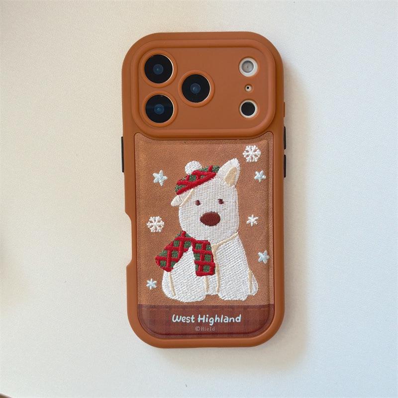 Embroidered West Highland White Terrier Anti-Fall Phone Case for iPhone 15/14/17/16 Pro Max Pro 17
Embroidered West Highland White Terrier Anti-Fall Phone Case for iPhone 15/14/17/16 Pro Max Pro 17