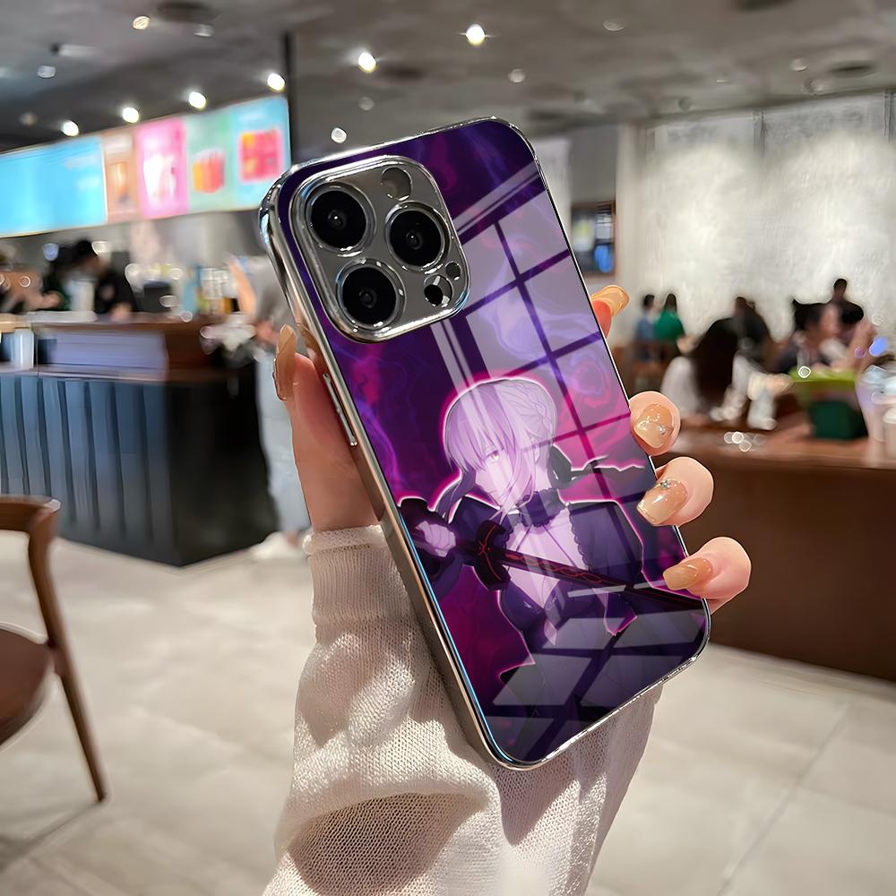 Fate Stay Night Saber Phone Case For IPhone 17 Pro Max 15 Pro 16 14 Plus 12 13 Mini 11 Pro Shockproof Electroplated Glass Cover iPhone 15 Pro
Fate Stay Night Saber Phone Case For IPhone 17 Pro Max 15 Pro 16 14 Plus 12 13 Mini 11 Pro Shockproof Electroplated Glass Cover iPhone 15 Pro