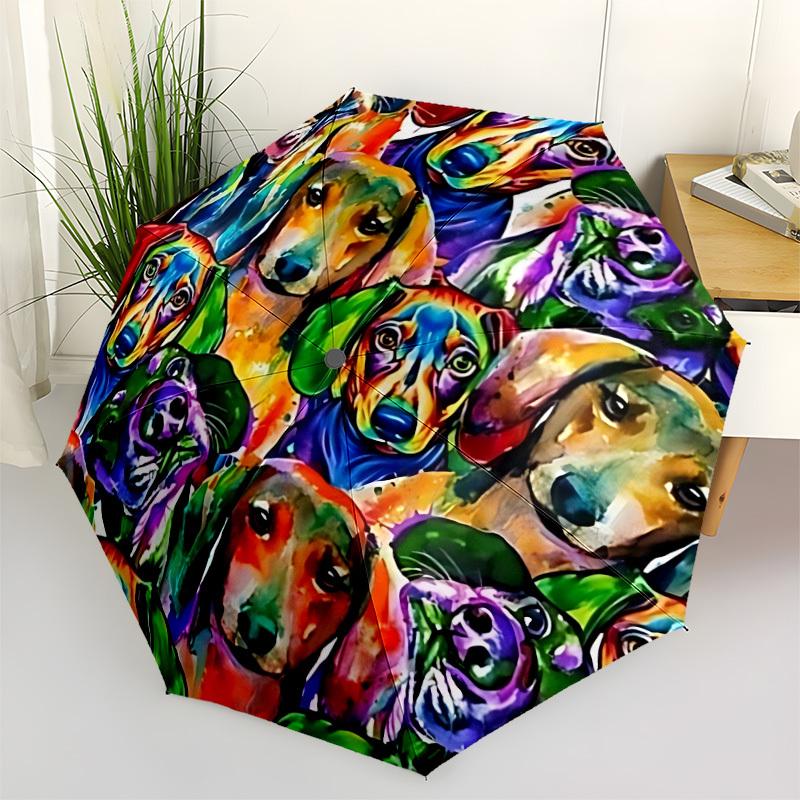 1pc Colorful Dogs Print Automatic Folding Umbrella - Portable Collapsible Design, 8-Rib Iron Frame, Durable Fabric yy251125114
1pc Colorful Dogs Print Automatic Folding Umbrella - Portable Collapsible Design, 8-Rib Iron Frame, Durable Fabric yy251125114
