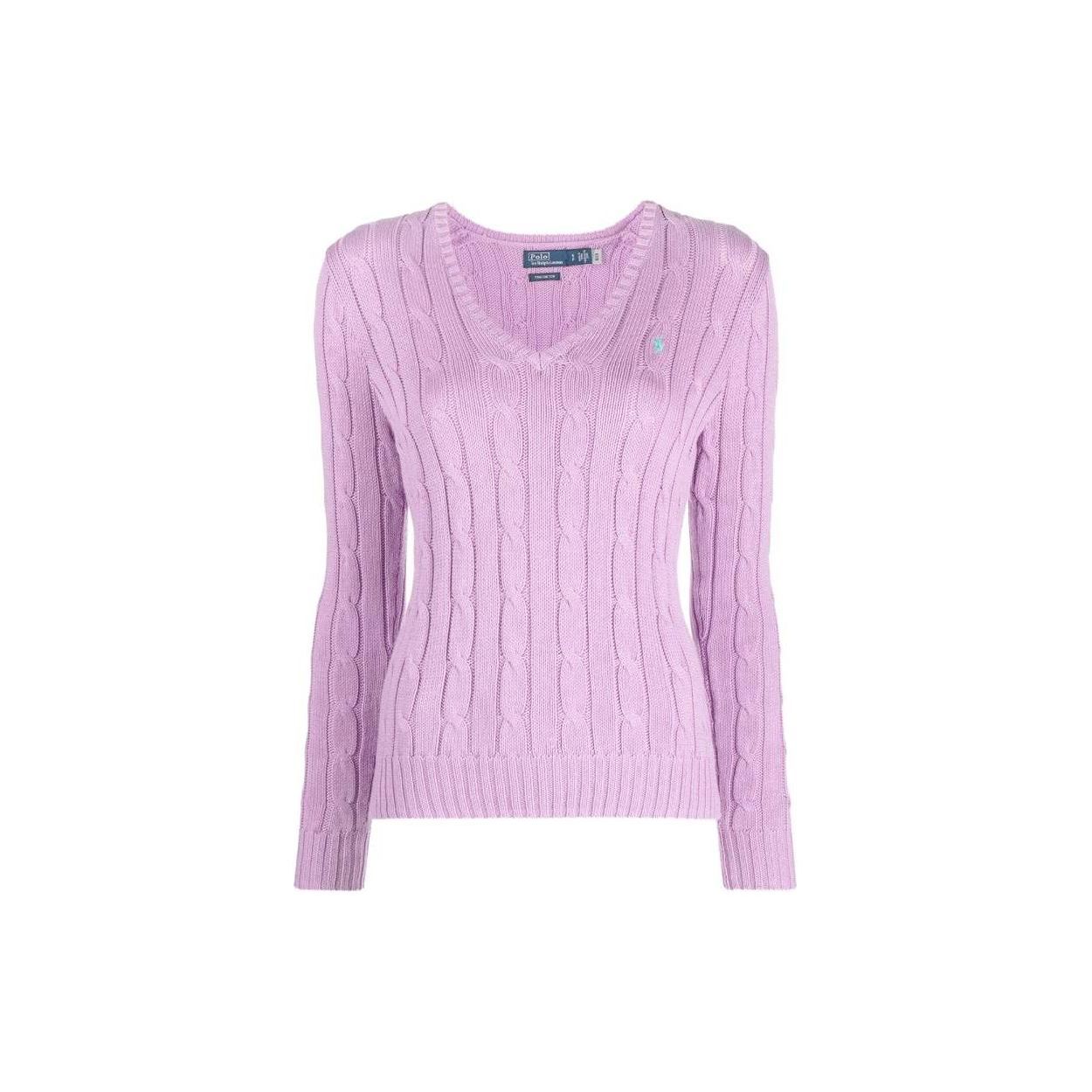 Polo Ralph Lauren Logo Jacquard Ribbed Knit Crewneck Sweater Women sweater Light-Purple 211891641-011 XS
Polo Ralph Lauren Logo Jacquard Ribbed Knit Crewneck Sweater Women sweater Light-Purple 211891641-011 XS
