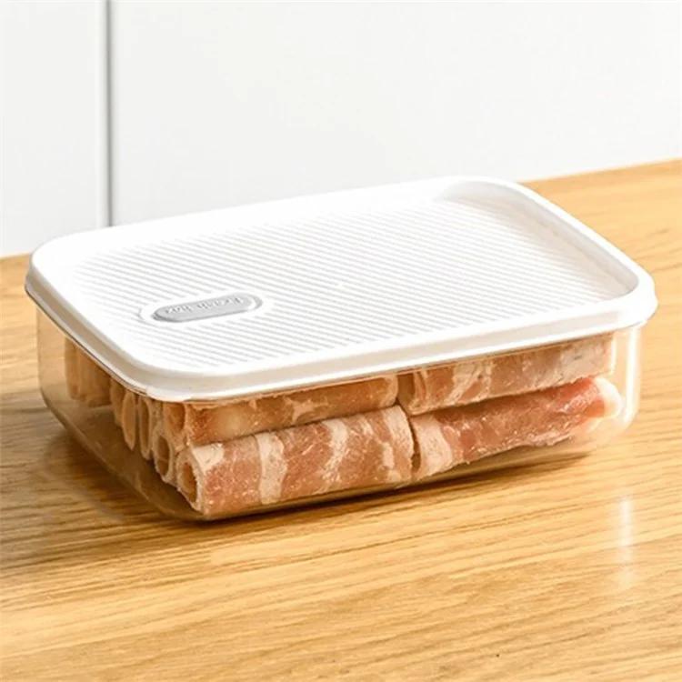 TY-59364 Ящик для хранения органайзера для продуктов питания в холодильнике с прозрачной крышкой из полиэтилена и ПЭТ-контейнера (Без BPA, без FDA)